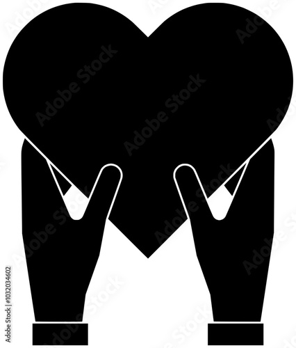 heart illustration love silhouette care logo kindness icon hand outline  world world donation flower donate awareness volunteer give care shape with vector graphic background
