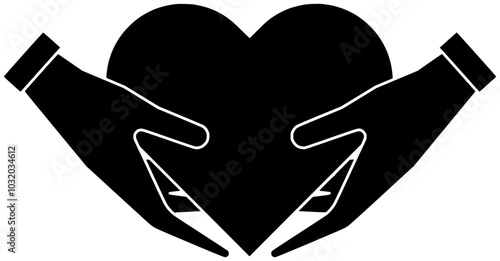 heart illustration love silhouette care logo kindness icon hand outline  world world donation flower donate awareness volunteer give care shape with vector graphic background