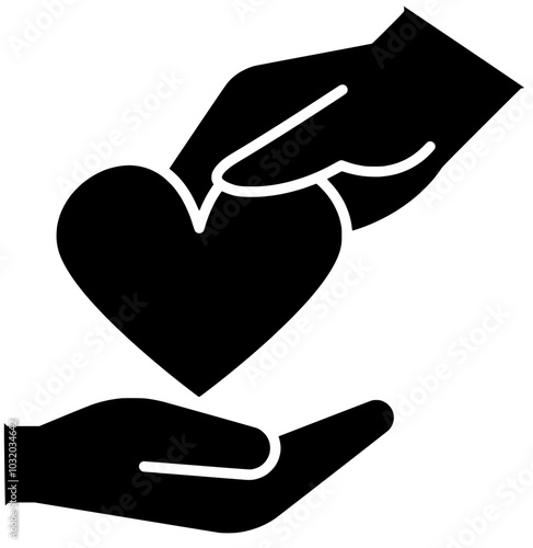 heart illustration love silhouette care logo kindness icon hand outline  world world donation flower donate awareness volunteer give care shape with vector graphic background