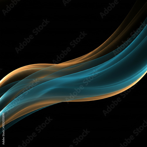 Flowing abstract lines, rep...