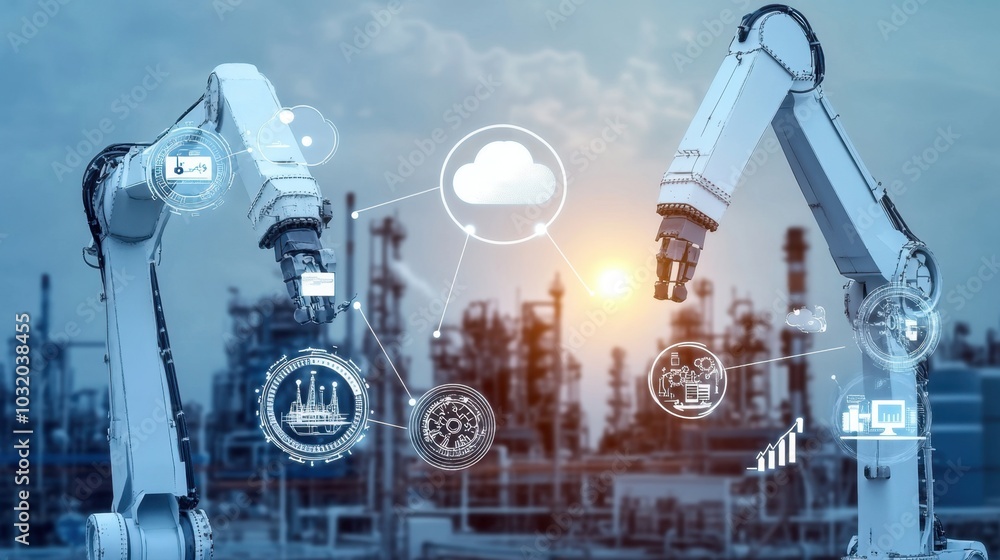 Smart factory and Industry 4.0 management. Smart factory and Industry 4.0 management.