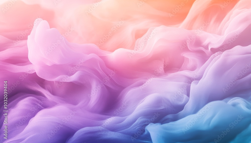 Obraz premium Vibrant Background Featuring Soft Purple Pink Clouds with Sunlight