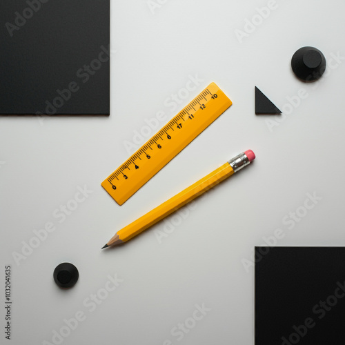 A flat lay of school suppli...