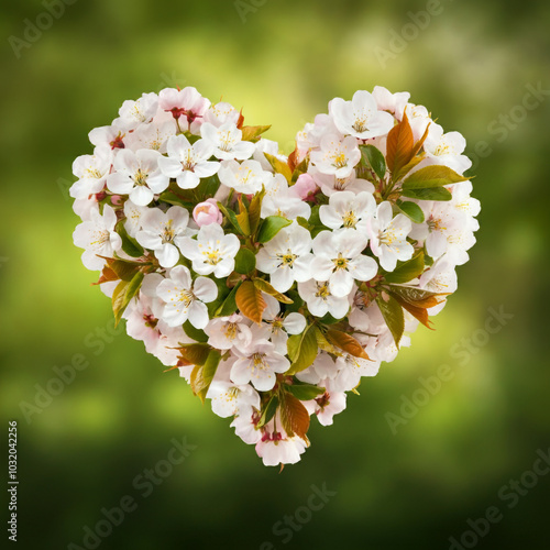 A heart-shaped cluster of w...