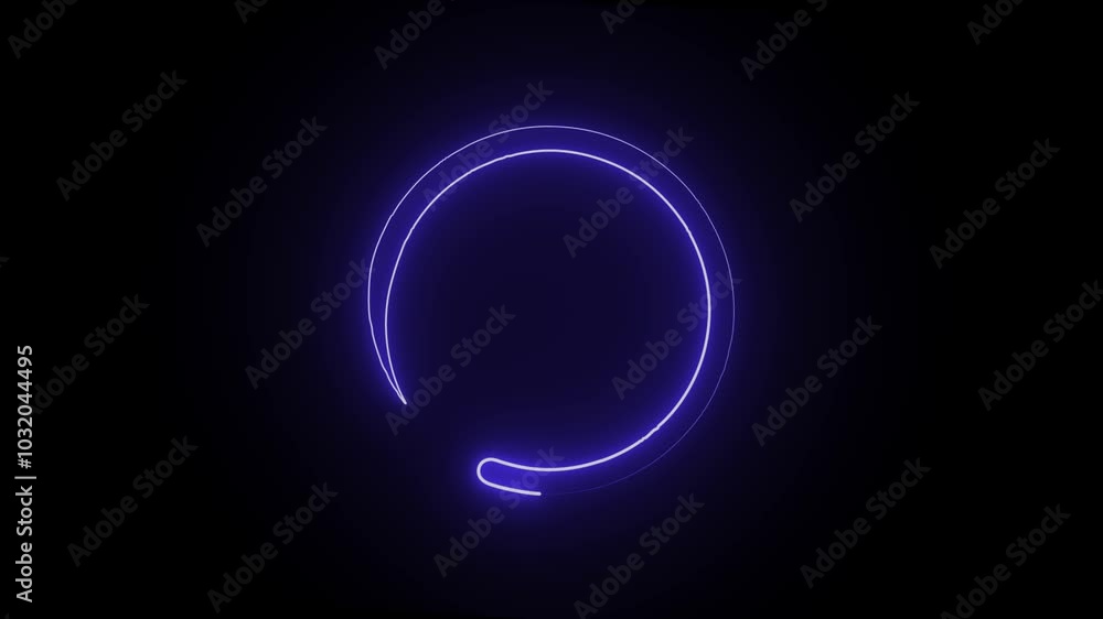 Circle loading bar icon animation on black background, Circle loading bar icon animation on black background,