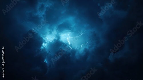 Wallpaper Mural Lightning Strike in the Night Sky Torontodigital.ca