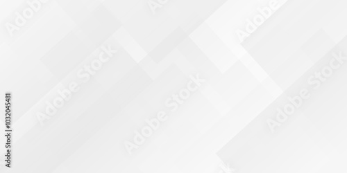 White and gray overlap triangle geometric technology pattern. minimal rectangle randomly arranged white triangle geometric transparent background layers overlapping presentation design.