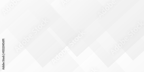 White and gray overlap triangle geometric technology pattern. minimal rectangle randomly arranged white triangle geometric background layers presentation design.