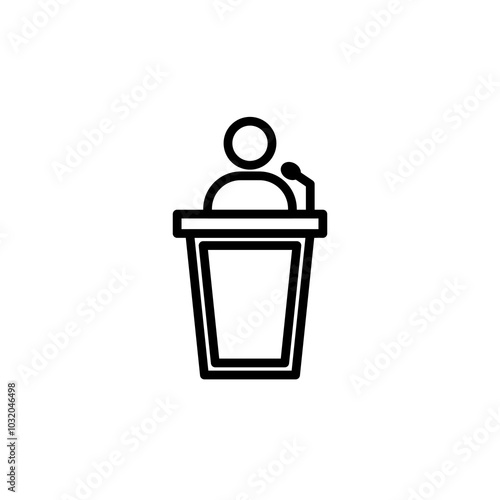 Politician speaker icon