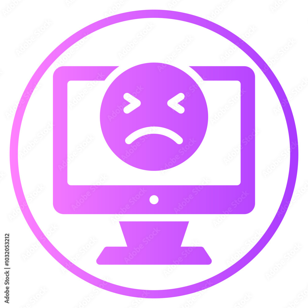 comuter gradient icon comuter gradient icon