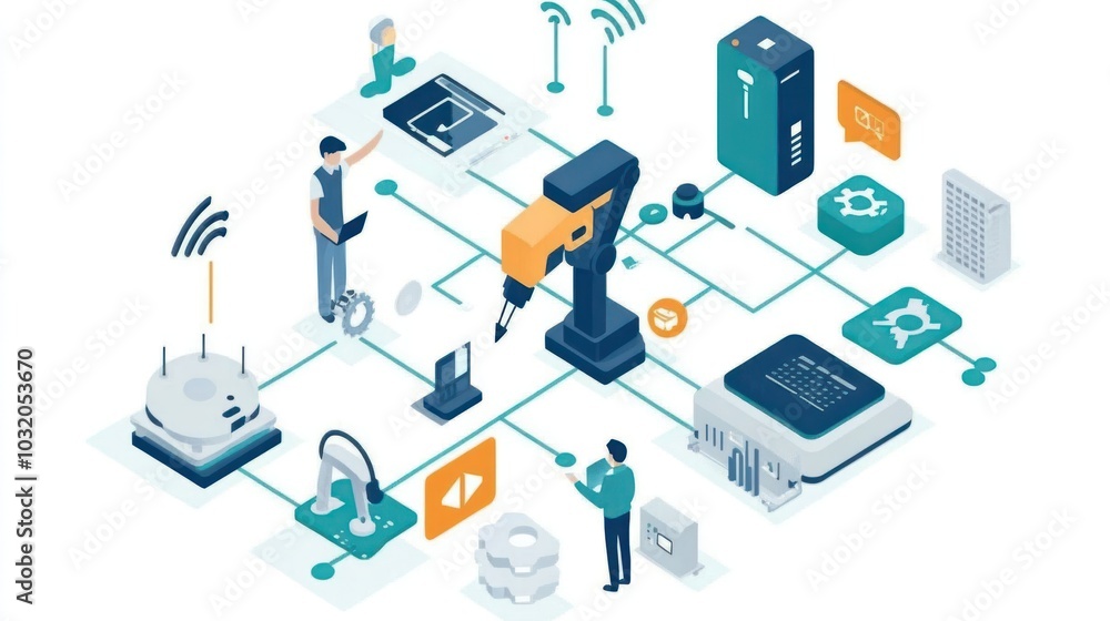 Smart automation systems integrating AI and IoT for seamless operation in various sectors Smart automation systems integrating AI and IoT for seamless operation in various sectors