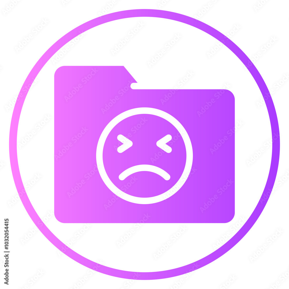 Naklejka premium folder gradient icon