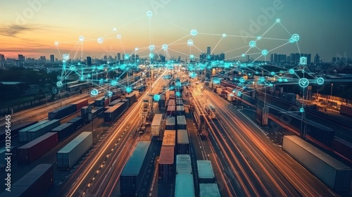 Supply chain digital transformation optimizing logistics with real-time data and automation