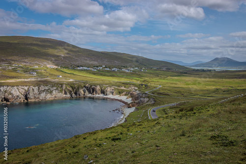 Ashleam, Ireland - June 29 2024 "Wild Atlantic Way road in west Ireland"