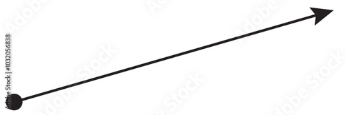 Diagonal thin double arrow. isolated on white background. Vector illustration. EPS 10