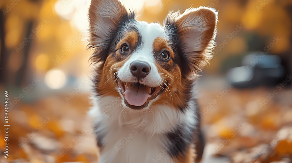 In the summer, a human and his dog walk in a park together, Adorable domestic pets concept, Friendship between humans and their pets In the summer, a human and his dog walk in a park together, Adorable domestic pets concept, Friendship between humans and their pets