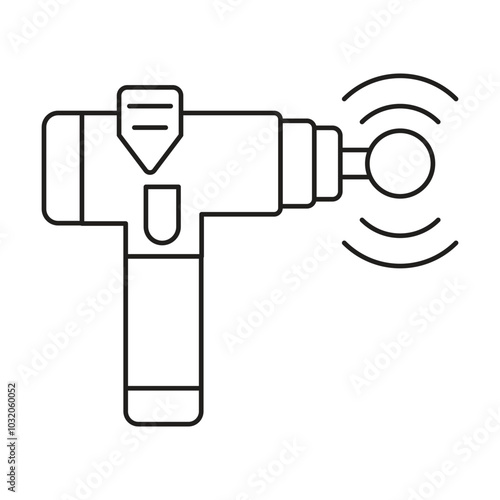 Massager icon vector on white background