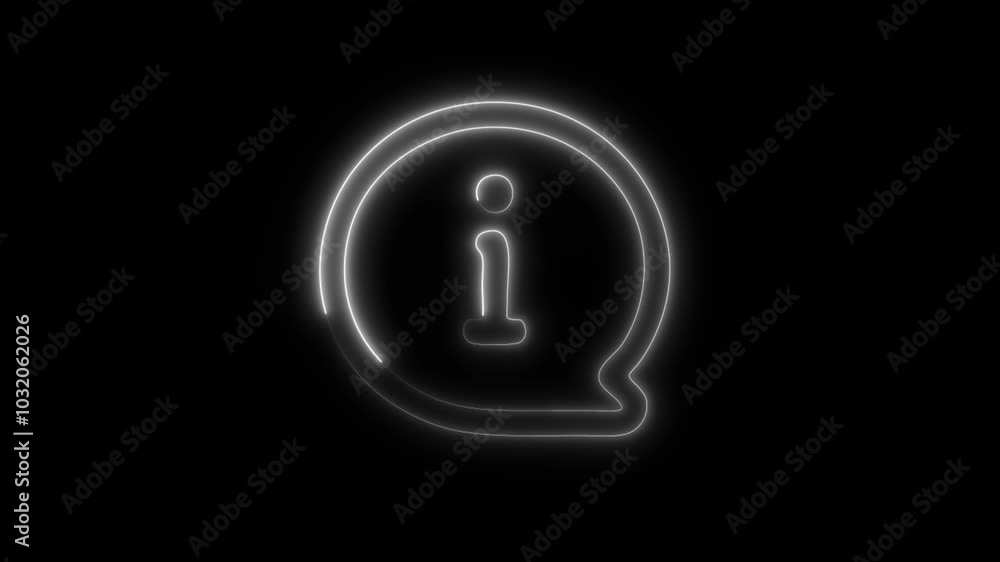About Us Outline Icon in HD Video Neon Animation – Company Information and Team Symbol on Black Background About Us Outline Icon in HD Video Neon Animation – Company Information and Team Symbol on Black Background