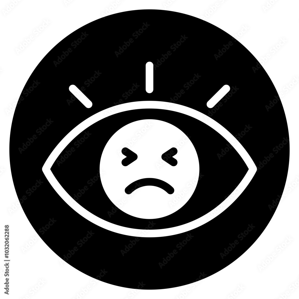 Fototapeta premium eye glyph icon