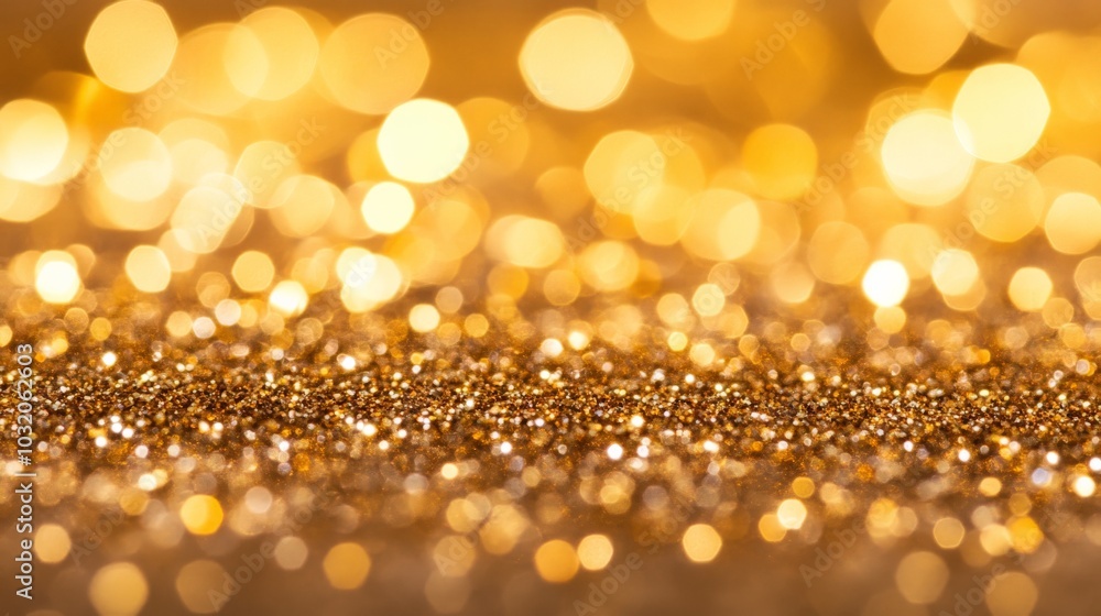 Sparkling Golden Bokeh Background Sparkling Golden Bokeh Background