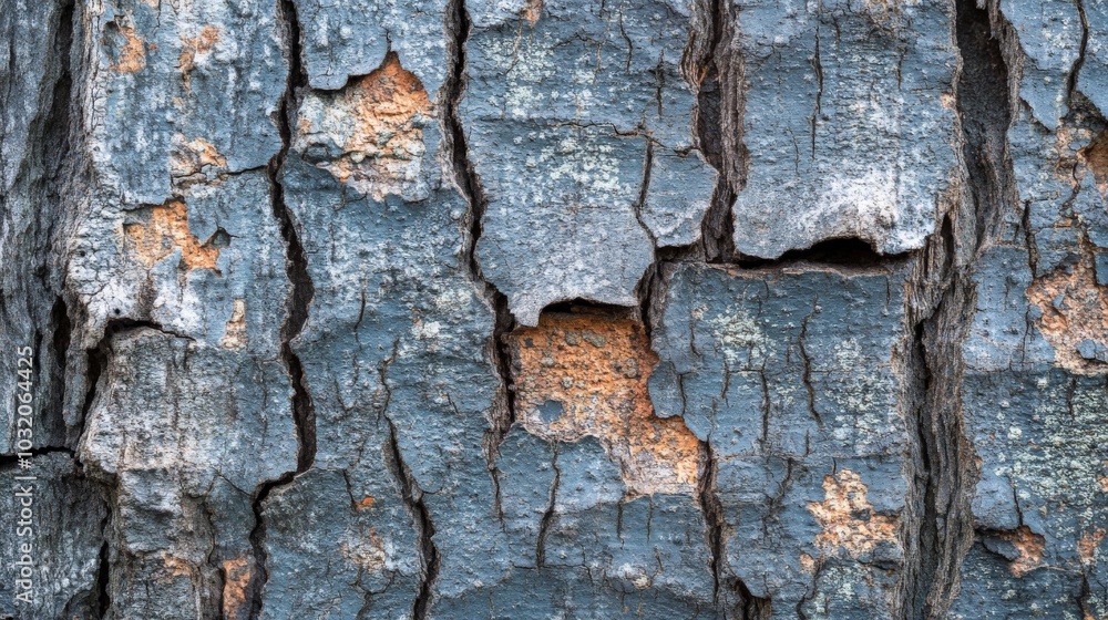 Weathered Tree Bark with Cracks and Textures Weathered Tree Bark with Cracks and Textures