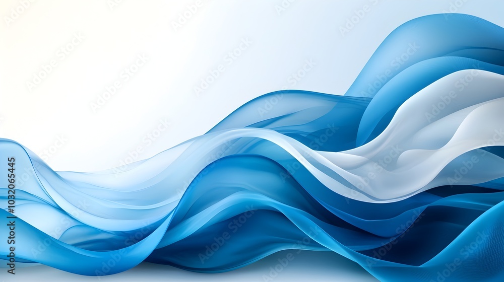 Fototapeta premium Mesmerizing Abstract Wave Background in Shimmering Shades of Blue and Turquoise Ideal for Digital Presentations Brand Designs Websites and Creative Projects