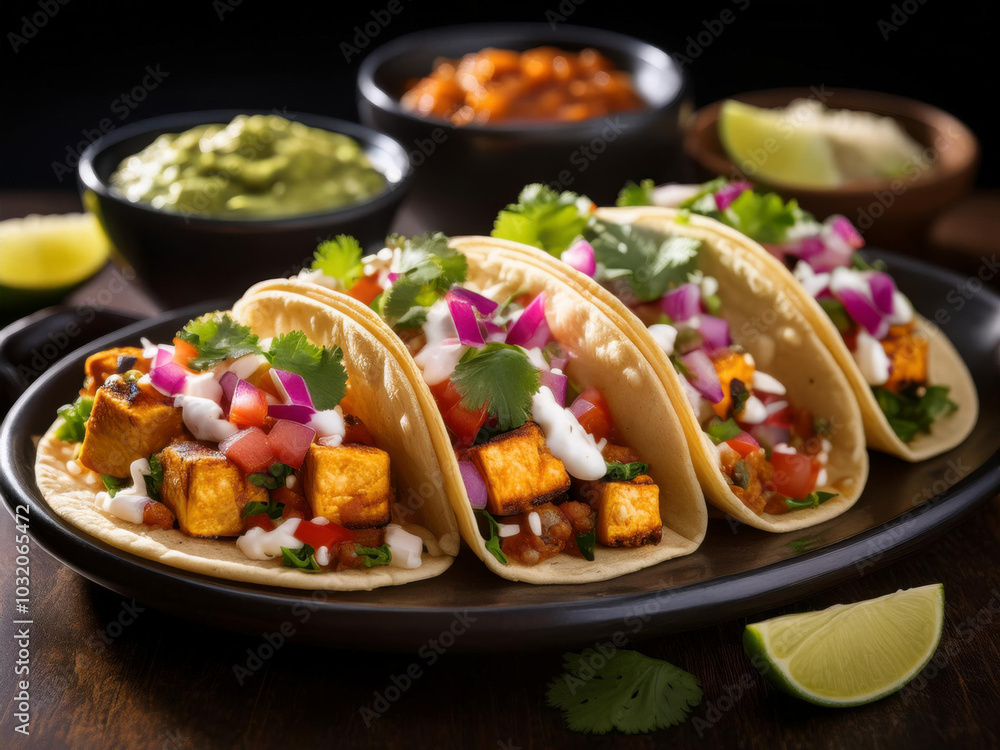 Taco food with meat Taco food with meat