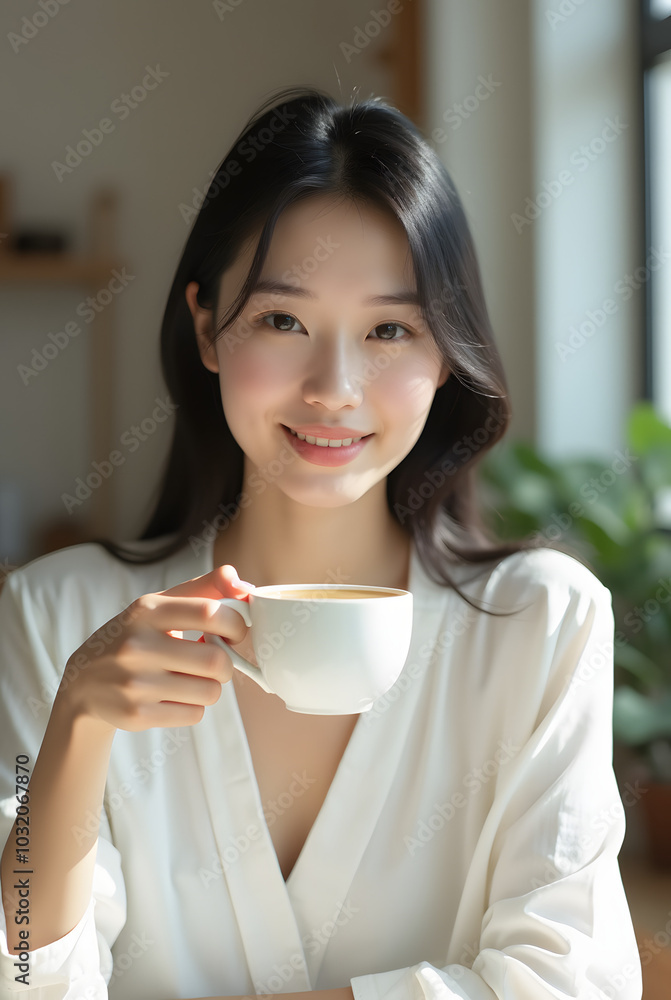 The good time for relaxing with a coffee The good time for relaxing with a coffee