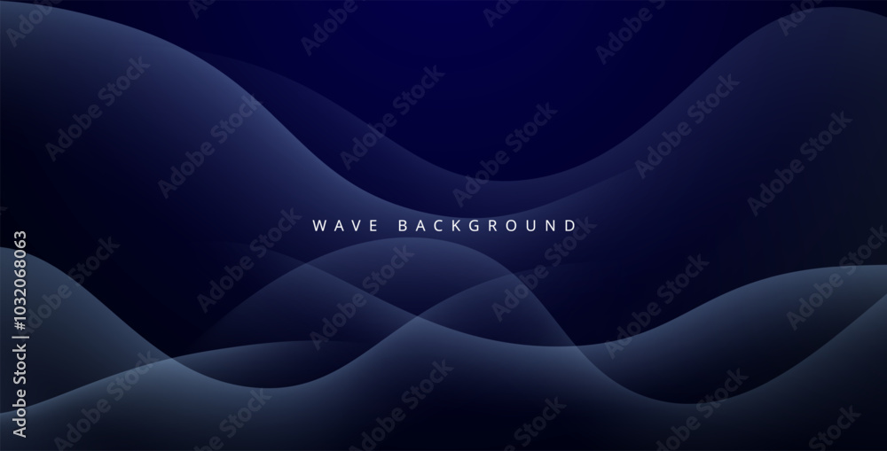 abstract dark blue wavy dynamic light shape decoration background. eps10 vector abstract dark blue wavy dynamic light shape decoration background. eps10 vector