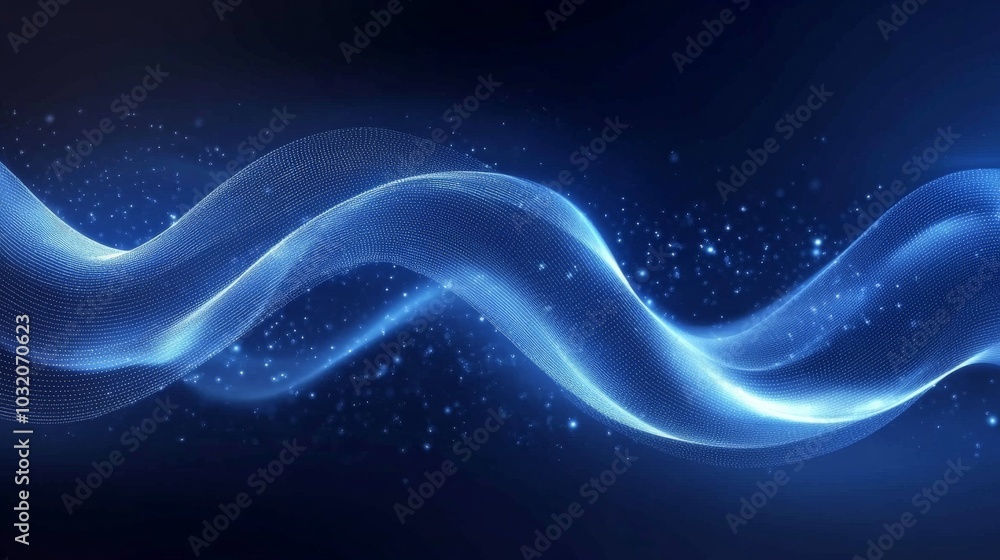 Ethereal Blue Waves of Energy in the Cosmos Ethereal Blue Waves of Energy in the Cosmos