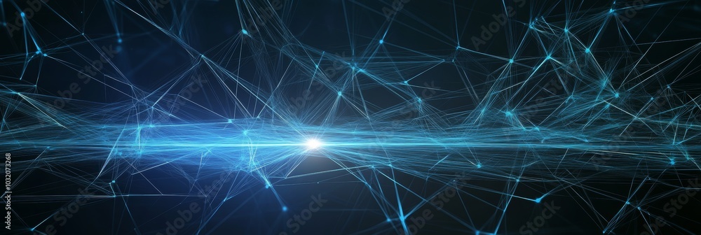 Abstract Technology Background. Connecting Dots And Lines. Big Data Visualization. 3D Illustration. Abstract Technology Background. Connecting Dots And Lines. Big Data Visualization. 3D Illustration.