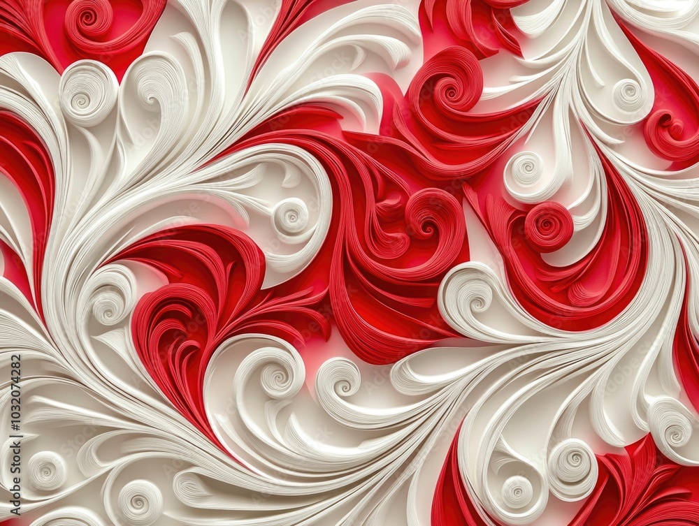 Vibrant Floral Paper Design Vibrant Floral Paper Design