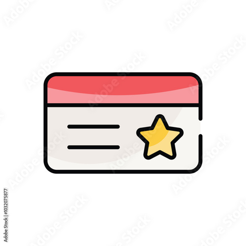 Customer Loyalty Card vector icon