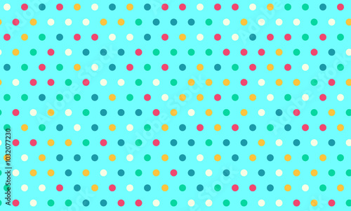 Colorful dotted pattern featuring round spots in a repeating layout. Ideal for creating abstract backgrounds, seamless textiles, and geometric wallpapers.