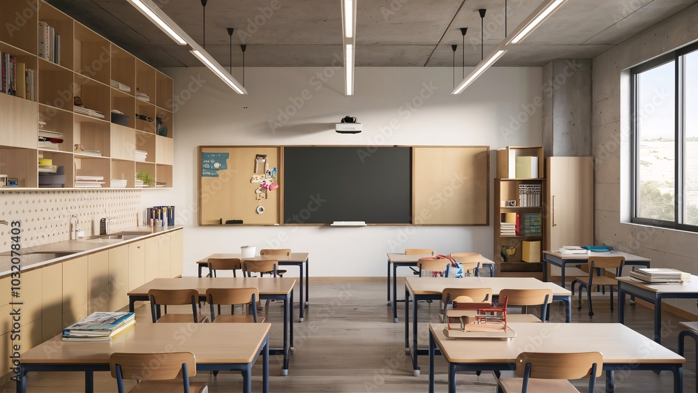 Modern School Classroom Modern School Classroom