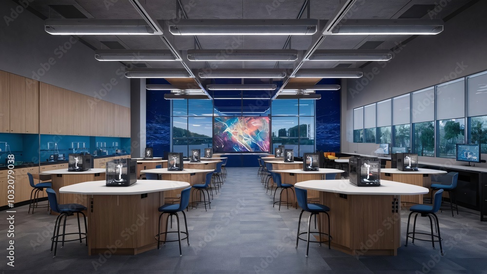Modern School Classroom Modern School Classroom