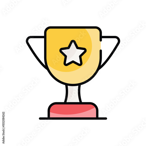 Shopaholic Trophy vector icon