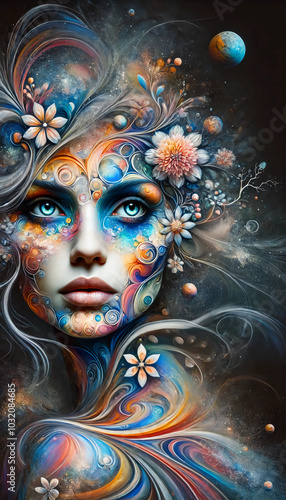 Wallpaper Mural Cosmic Blossom Torontodigital.ca