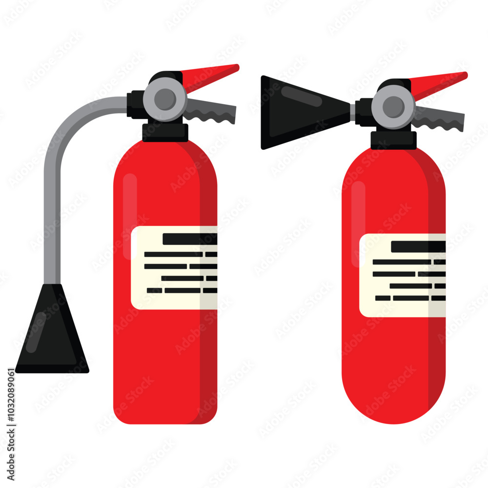 Obraz premium fire extinguisher concept illustration, flat style vector illustration.
