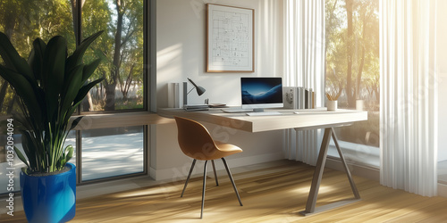 A modern, minimalist home o...