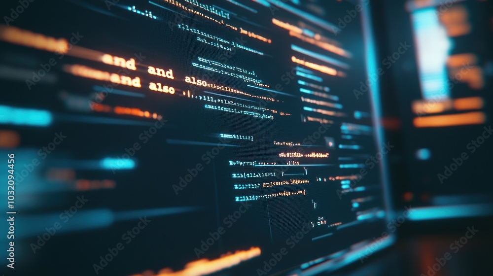 Code on a Computer Screen Code on a Computer Screen