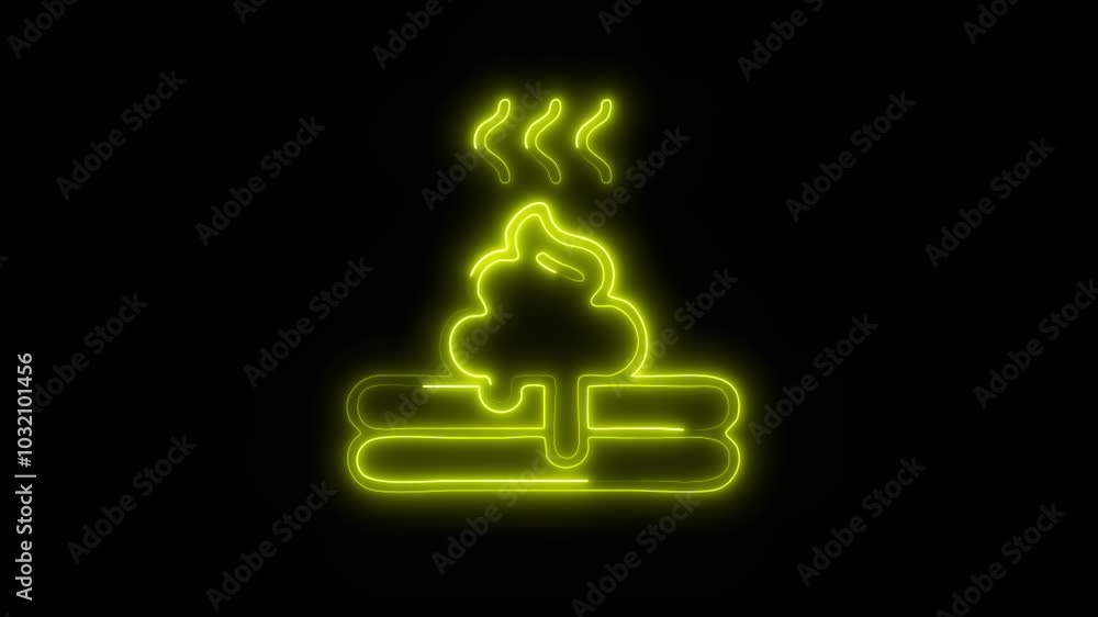 Glowing Pancakes Icon in HD Video Neon Animation – Breakfast and Dessert Symbol on Black Background Glowing Pancakes Icon in HD Video Neon Animation – Breakfast and Dessert Symbol on Black Background
