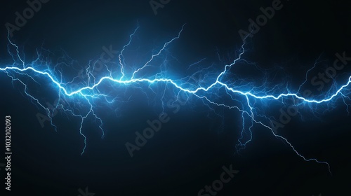 Blue Lightning Bolt