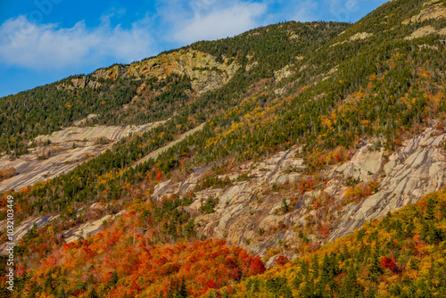 Fall colors at Crawford Notch NH photo