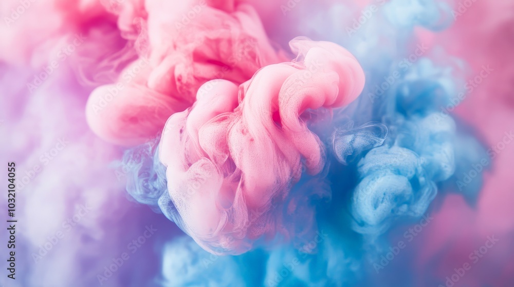 Ethereal Allure: Swirling Pastel Smoke in the Air Ethereal Allure: Swirling Pastel Smoke in the Air