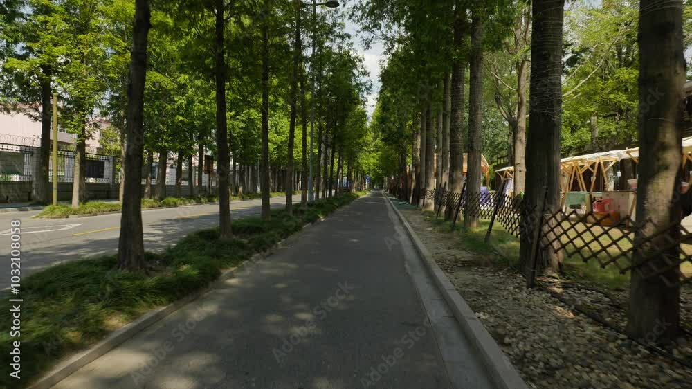Street scenery of Yangzhou city China Street scenery of Yangzhou city China