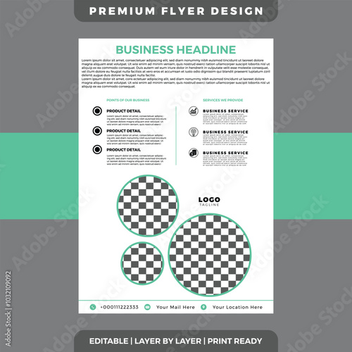 Business flyer design template fully editable