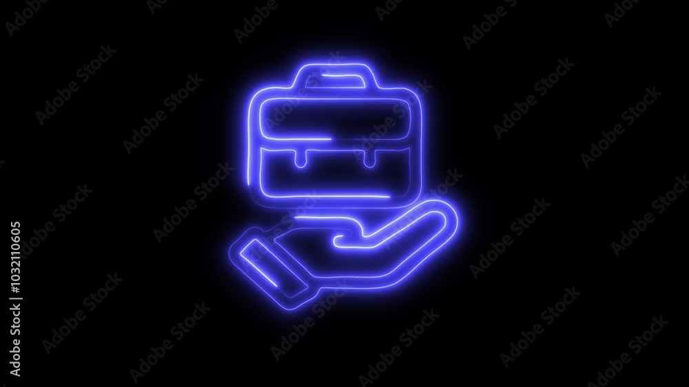 Glowing Responsibility Icon in HD Video Neon Animation – Accountability and Duty Symbol on Black Background Glowing Responsibility Icon in HD Video Neon Animation – Accountability and Duty Symbol on Black Background