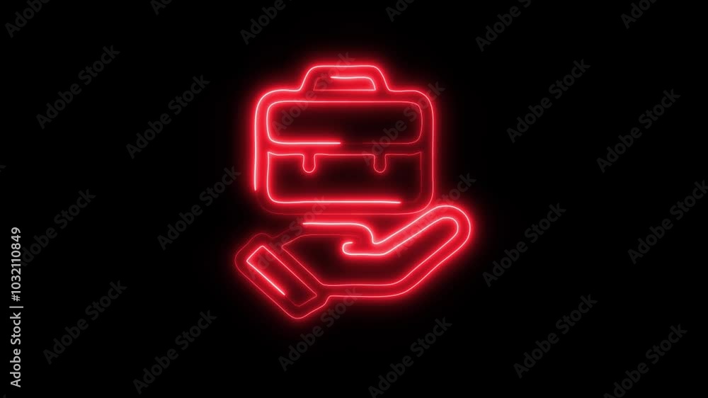 Glowing Responsibility Icon in HD Video Neon Animation – Accountability and Duty Symbol on Black Background Glowing Responsibility Icon in HD Video Neon Animation – Accountability and Duty Symbol on Black Background