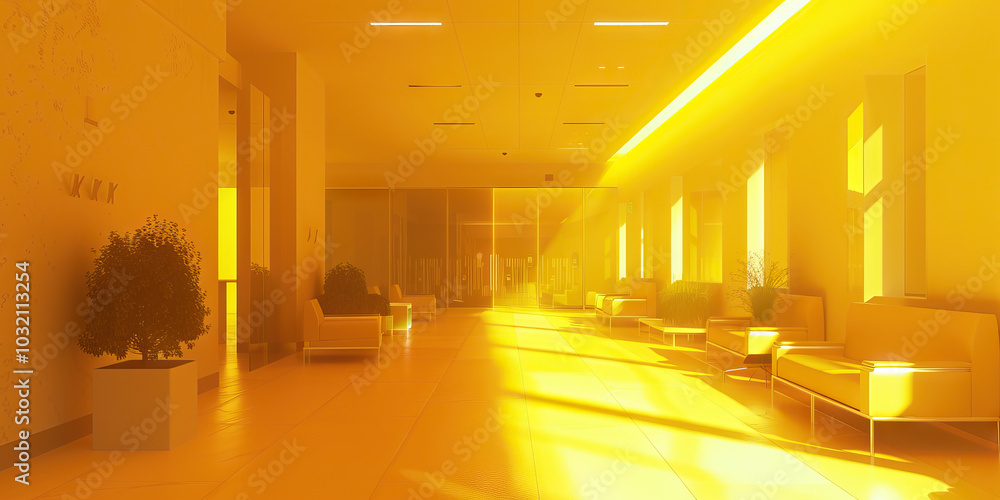 A soft, comforting yellow glow illuminates a mental health center, promoting feelings of warmth and security. A soft, comforting yellow glow illuminates a mental health center, promoting feelings of warmth and security.